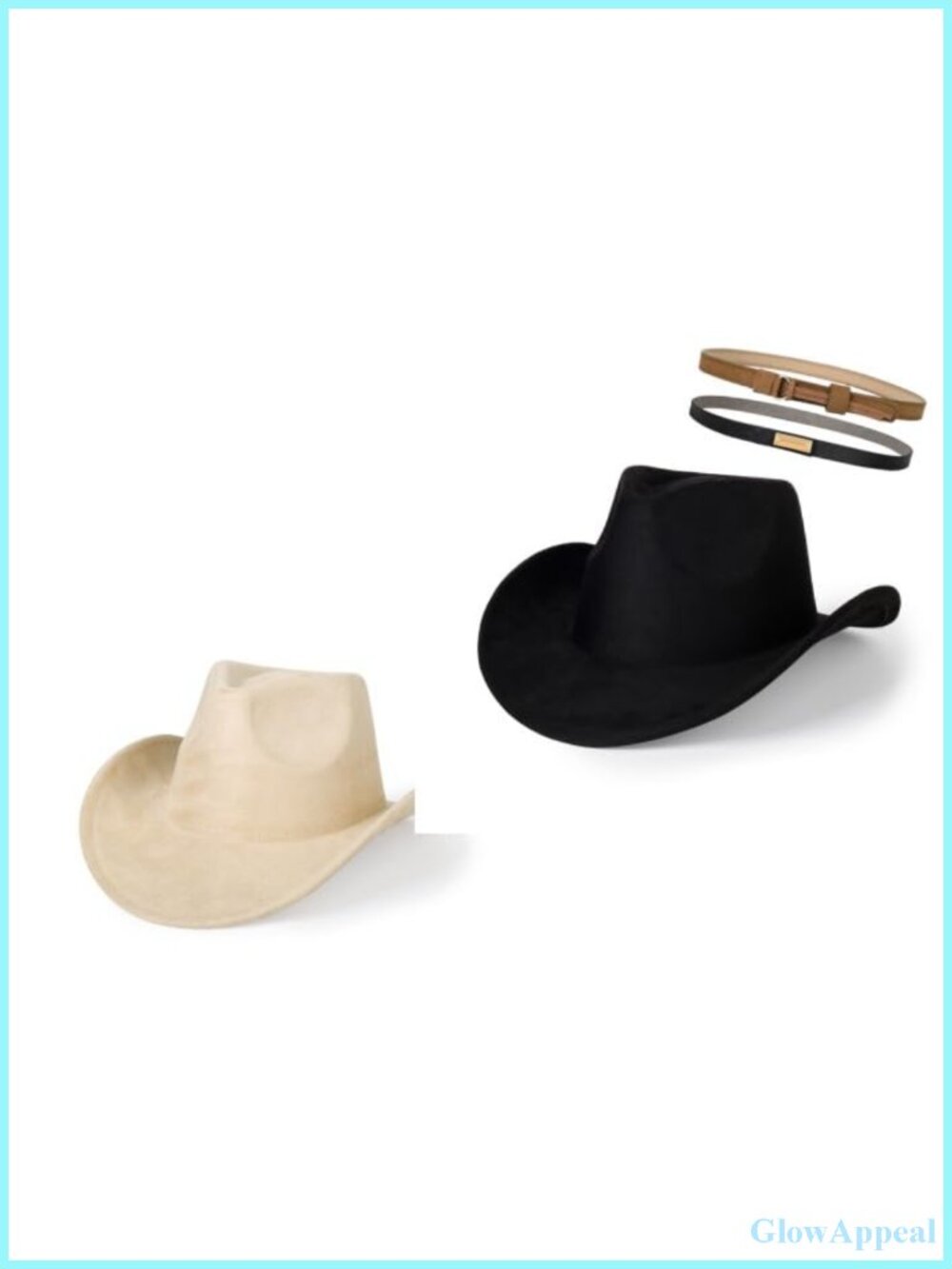 Suede Cowboy Hat Women Men Western Costume Party Western Headwear